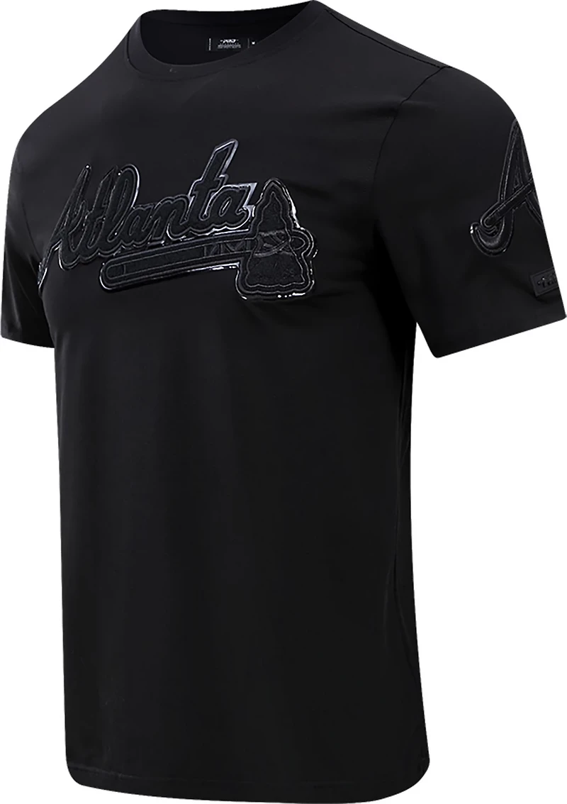 Pro Standard Men's Atlanta Braves Triple Black T-shirt