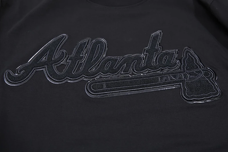 Pro Standard Men's Atlanta Braves Triple Black T-shirt