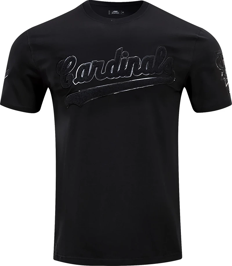 Pro Standard Men's St. Louis Cardinals Triple Black T-shirt