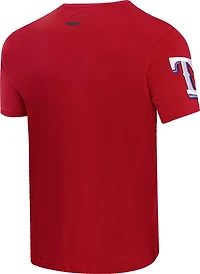 Pro Standard Men's Texas Rangers Script Tail T-shirt