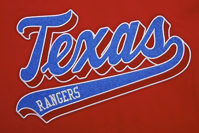 Pro Standard Men's Texas Rangers Script Tail T-shirt