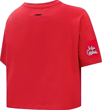 Pro Standard Women's St. Louis Cardinals Script Tail Boxy T-shirt