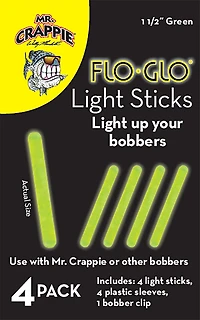 Mr. Crappie Flo Glo Light Sticks 4-Pack