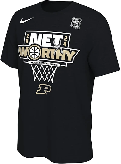 Nike Men's Purdue 24 March Madness Regional Champs Locker Room Short Sleeve T-shirt