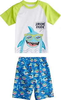 Laguna Boys' 4-7 Cool Shark 2-Piece Swim Set