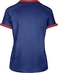 '47 Women's Chicago Cubs Double Header Sweet Heat Peyton Short Sleeve T-shirt