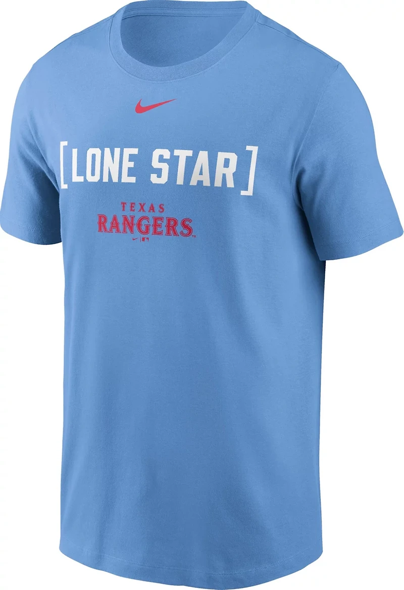 Nike Men’s Texas Rangers Bracket Team Phrase Graphic T-shirt