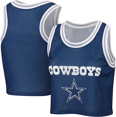 FOCO Women's Dallas Cowboys Crop Mesh Jersey Tank