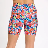 Calypsa Women's Mid-Thigh Swim Shorts