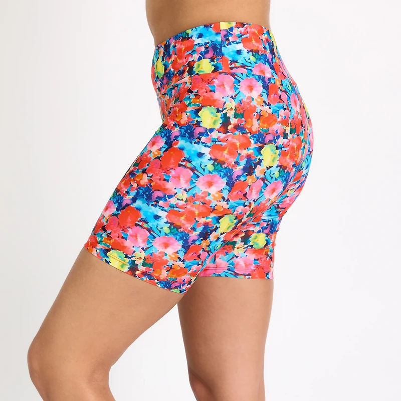 Calypsa Women's Mid-Thigh Swim Shorts