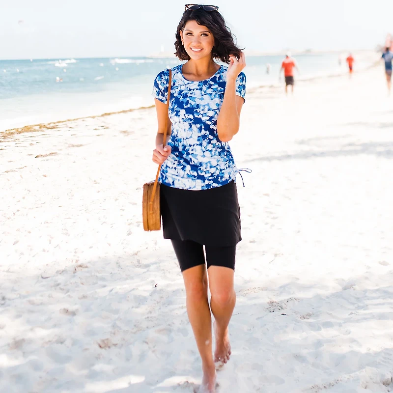 Calypsa Women's Midi Swim Skort