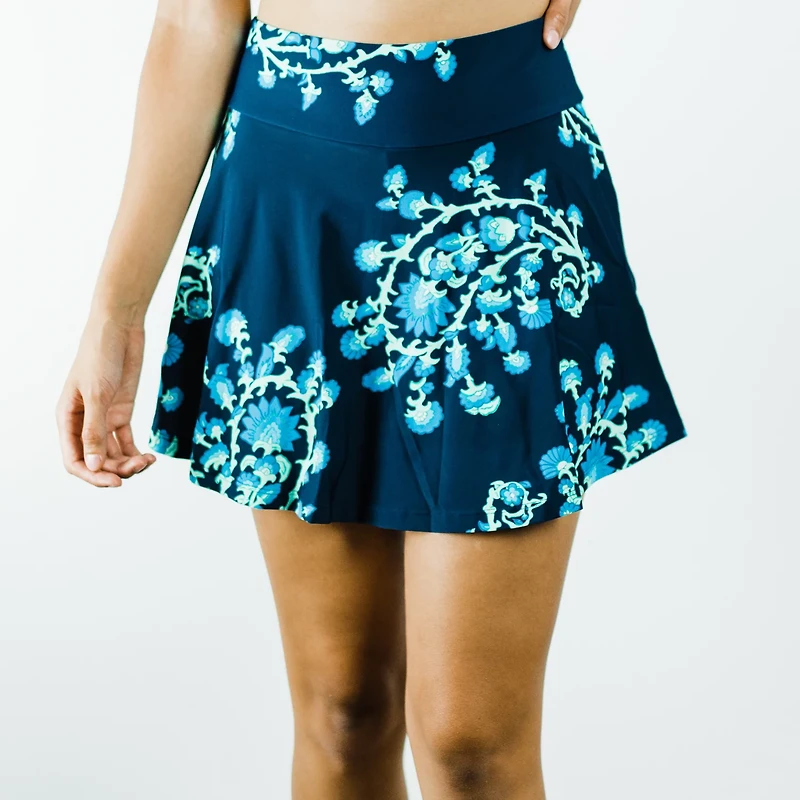 Calypsa Women's Flowy Swim Skort