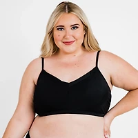 Calypsa Women's Plus Adjustable Strap Swim Bra