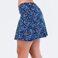 Calypsa Women's Plus A-Line Swim Skort