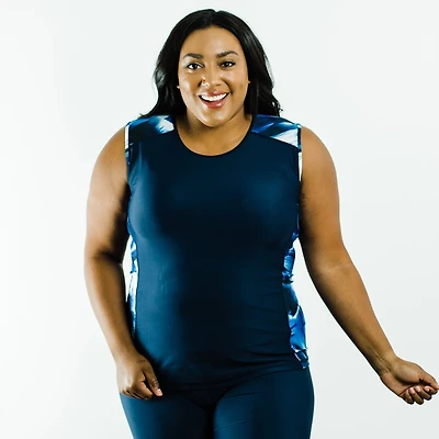 Calypsa Women's Loose Fit Maya Plus-Size Swim Top