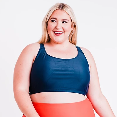 Calypsa Women's Racerback Removable Plus-Size Swim Bra