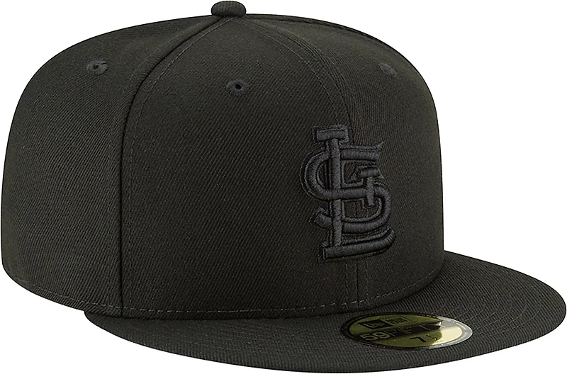 New Era St. Louis Cardinals Black on Black Fitted 59FIFTY Cap