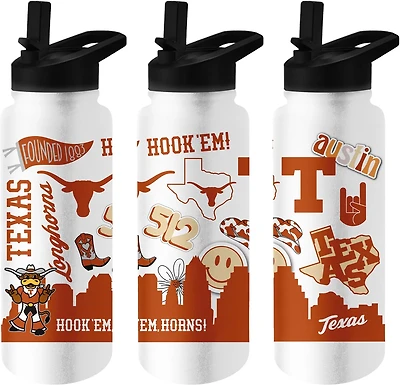 Logo Brands University of Texas 34 oz Native Quencher Bottle