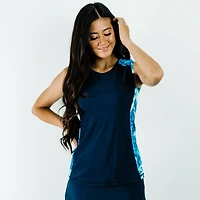 Calypsa Women's Loose Fit Maya Swim Top