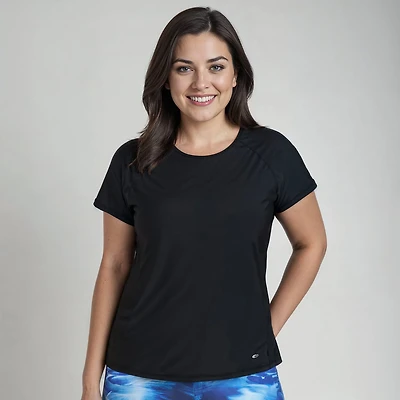 Calypsa Women's Loose Fit Adele Swim Top