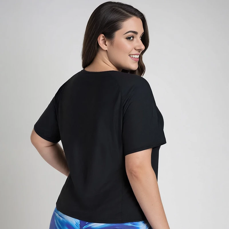 Calypsa Women's Loose Fit Adele Swim Top