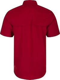 Drake Waterfowl Men's University of South Carolina Frat Dobby Solid Short Sleeve Shirt