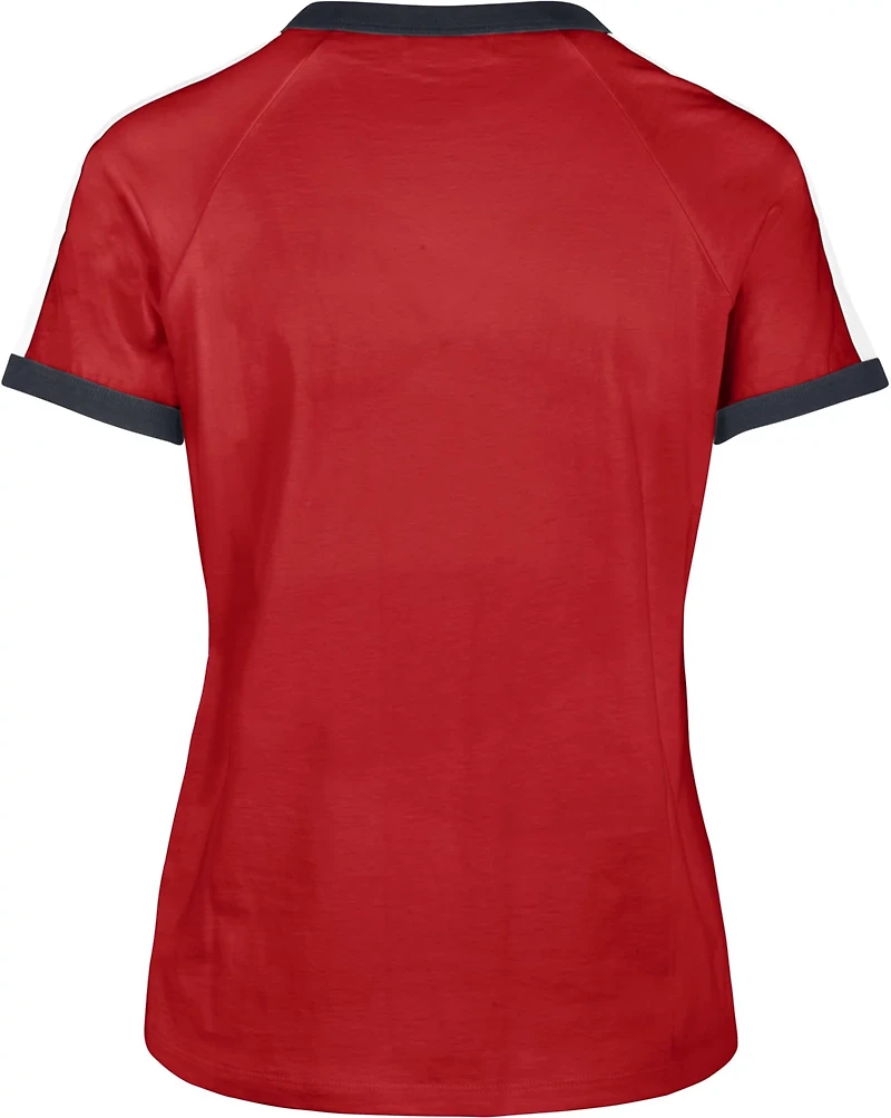 '47 Women's St. Louis Cardinals Double Header Sweet Heat Peyton Short Sleeve T-shirt