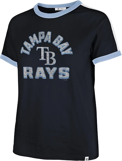 '47 Women's Tampa Bay Rays Double Header Sweet Heat Peyton Short Sleeve T-shirt