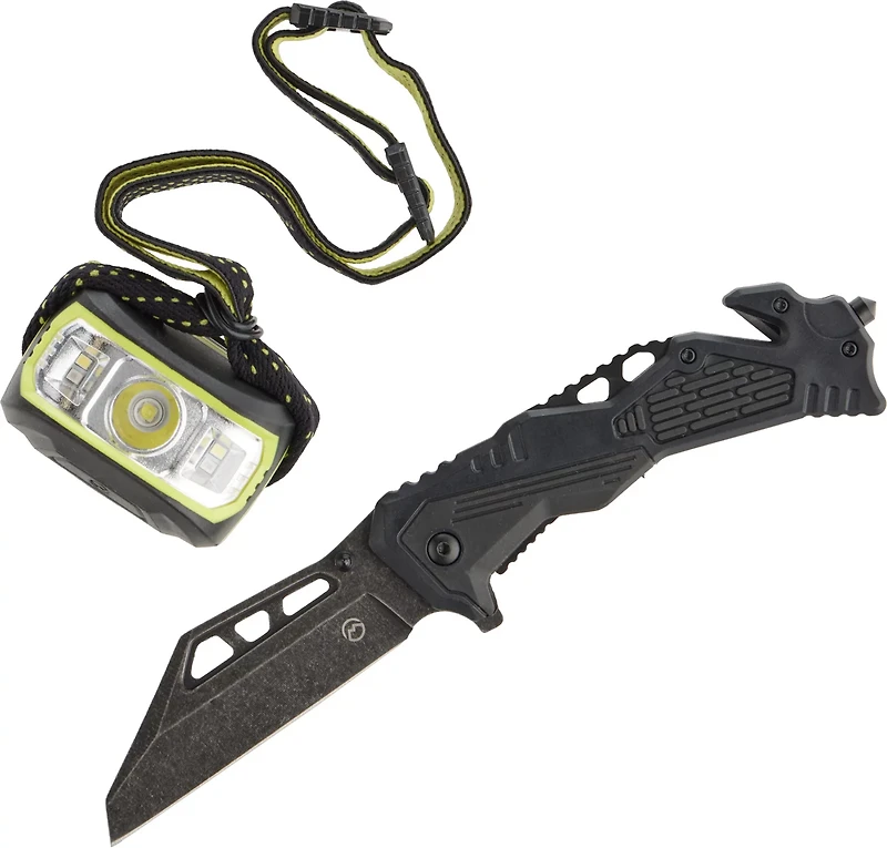 Magellan Outdoors 500-Lumen Headlamp and Folding Knife Combo