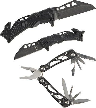 Magellan Outdoors 2-Piece Folding Knife and 12-in-1 Multi-Tool Set