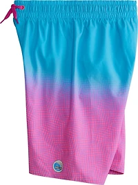 Laguna Boys' Grid Check Volley Swim Shorts 7