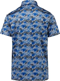 BCG Boys' Golf Dino Camo Print Short Sleeve Polo Shirt
