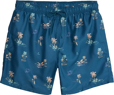 Burnside Men’s Palm Tree Icon Volley Swim Shorts