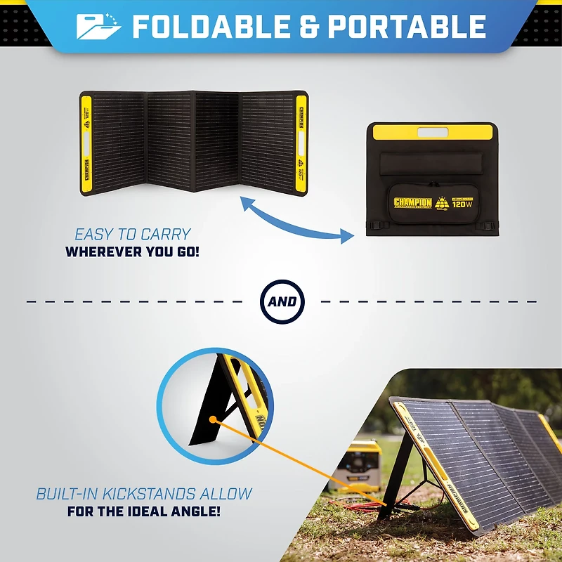 Champion 120 W Portable Solar Panel