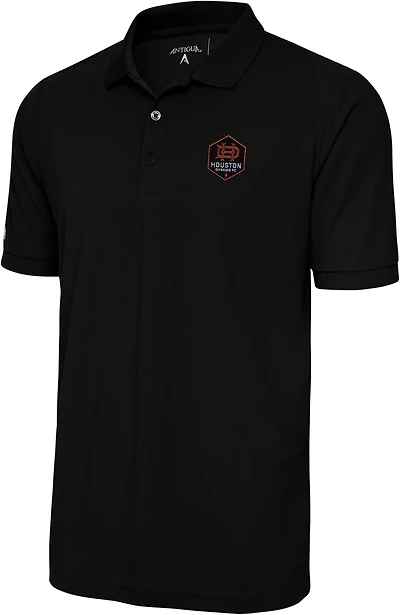 Antigua Men's Houston Dynamo FC Legacy Pique Short Sleeve Polo Shirt