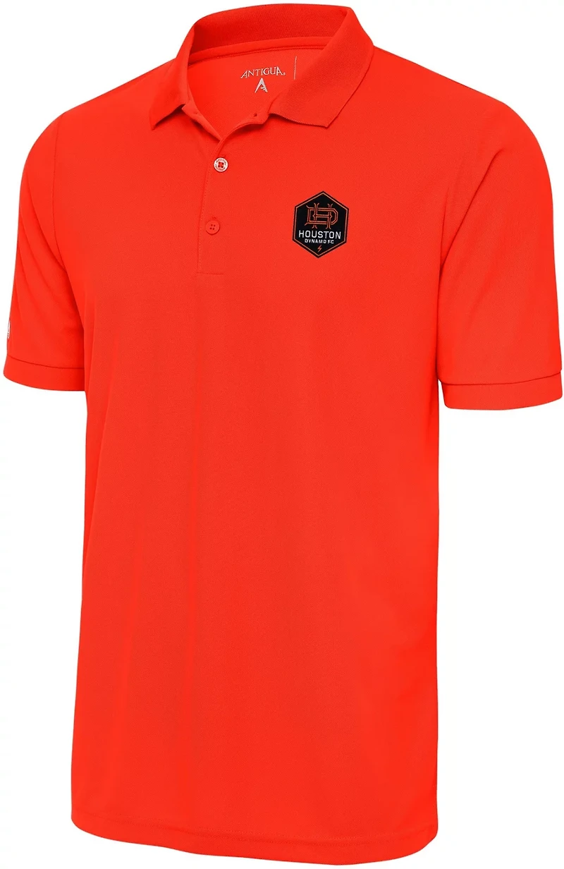 Antigua Men's Houston Dynamo FC Legacy Pique Short Sleeve Polo Shirt