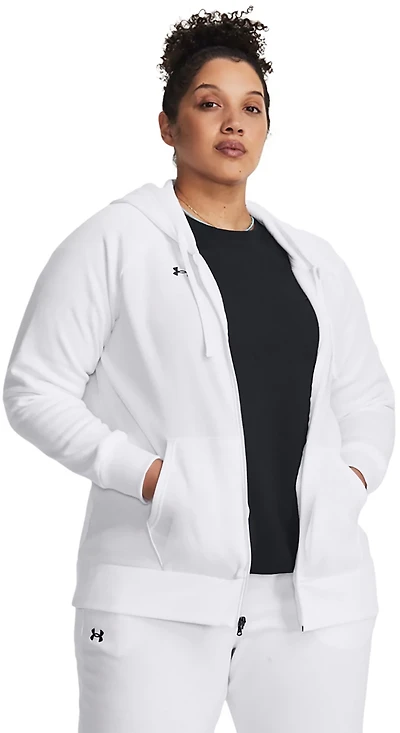 Under Armour Women's Rival Fleece Plus Size Full Zip Hoodie