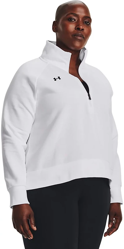 Under Armour Women's Rival Fleece Plus Size Half Zip Hoodie