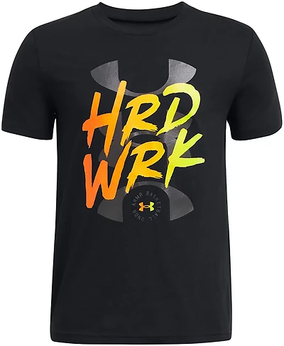 Under Armour Boys' Basketball Hard Work Short Sleeve T-shirt