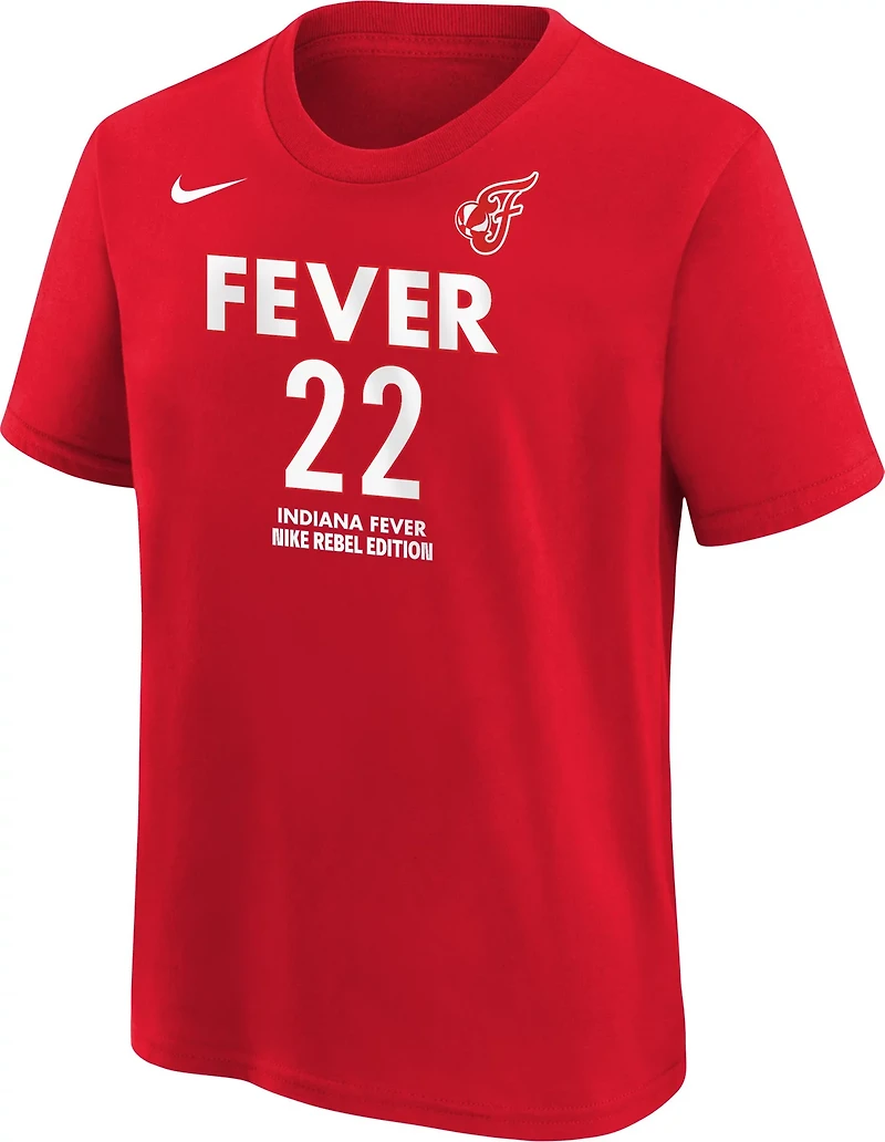Nike Youth Indiana Fever WNBA Caitlin Clark Rebel Name & Number T-shirt