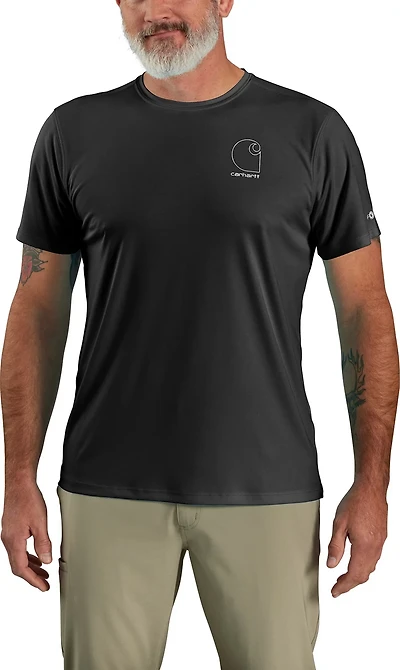 Carhartt Men's Force Sun Defender Lightweight Logo Graphic Short Sleeve T-shirt