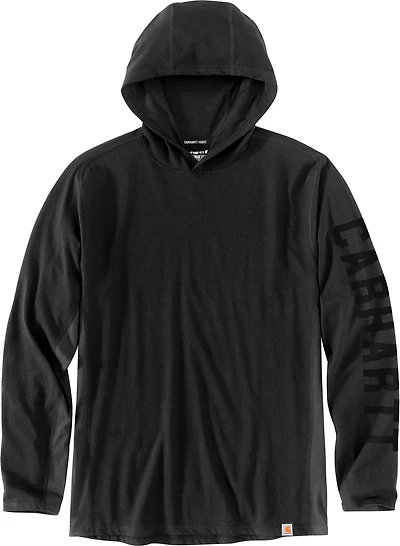 Carhartt Men's Force Relaxed Fit Midweight Logo Graphic Hooded Long Sleeve T-shirt