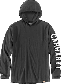 Carhartt Men's Force Relaxed Fit Midweight Logo Graphic Hooded Long Sleeve T-shirt