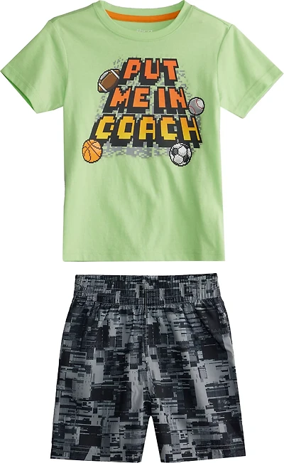BCG Boys' Put Me In Short Sleeve T-shirt and Shorts Set