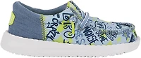 HEYDUDE Toddler Boys' Wally Funk Graffiti Mix Shoes