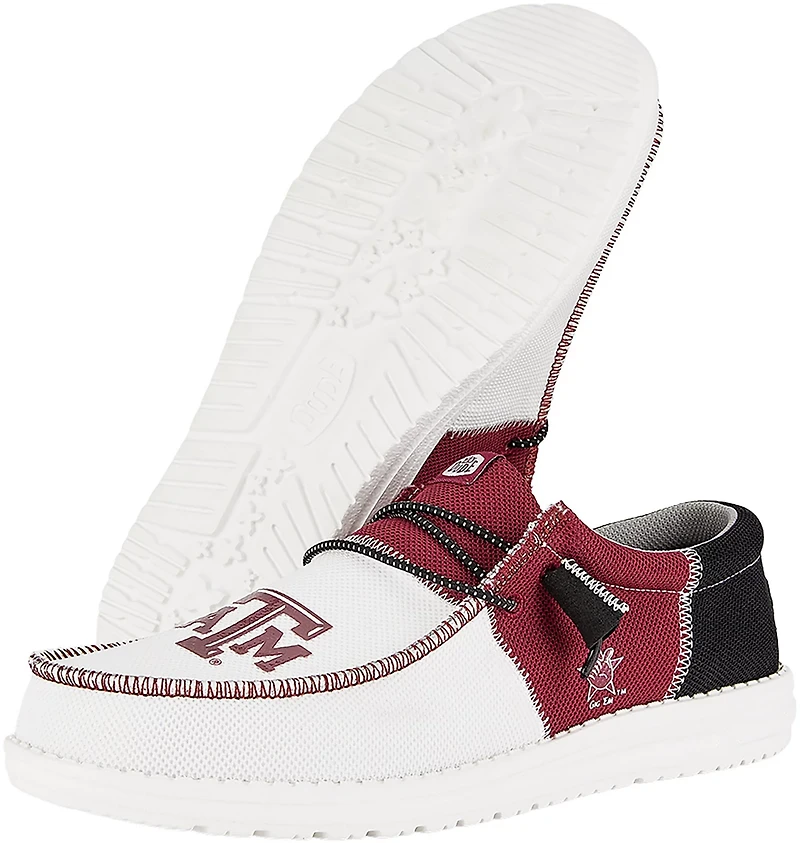 HEYDUDE Wally Mens' Tri Texas A&M Slip-On Shoes