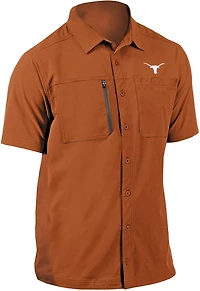 Antigua Men’s University of Texas Kickoff Limited Edition Woven Fishing Shirt