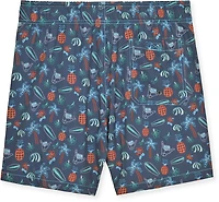 Beach Bros Men's Tropical Chalk Swim Trunk