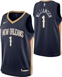 Nike Youth New Orleans Pelicans Zion Williamson #1 Icon Swingman Jersey