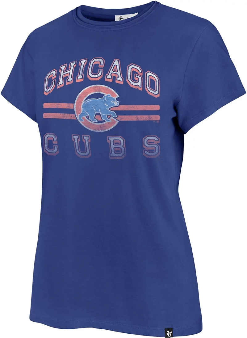 '47 Women's Chicago Cubs Bright Eyed Frankie Short Sleeve T-shirt